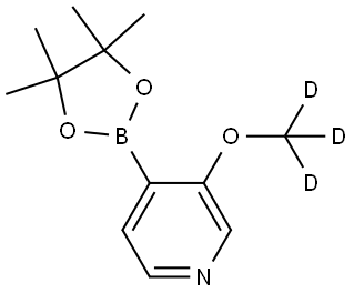 3-(methoxy-d3)-4-(4,4,5,5-tetramethyl-1,3,2-dioxaborolan-2-yl)pyridine Struktur