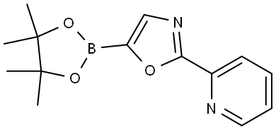 2-(pyridin-2-yl)-5-(4,4,5,5-tetramethyl-1,3,2-dioxaborolan-2-yl)oxazole Struktur