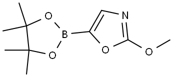 2-methoxy-5-(4,4,5,5-tetramethyl-1,3,2-dioxaborolan-2-yl)oxazole Struktur