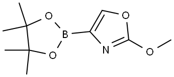 2-methoxy-4-(4,4,5,5-tetramethyl-1,3,2-dioxaborolan-2-yl)oxazole Struktur