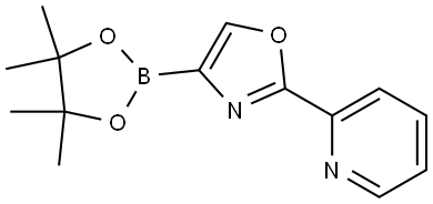 2-(pyridin-2-yl)-4-(4,4,5,5-tetramethyl-1,3,2-dioxaborolan-2-yl)oxazole Struktur