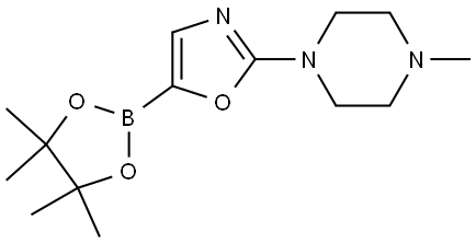 2-(4-methylpiperazin-1-yl)-5-(4,4,5,5-tetramethyl-1,3,2-dioxaborolan-2-yl)oxazole Struktur