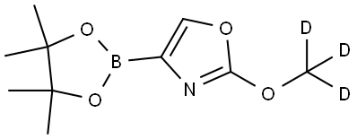 2-(methoxy-d3)-4-(4,4,5,5-tetramethyl-1,3,2-dioxaborolan-2-yl)oxazole Struktur