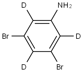 3,5-dibromobenzen-2,4,6-d3-amine Struktur