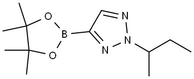 2-(sec-butyl)-4-(4,4,5,5-tetramethyl-1,3,2-dioxaborolan-2-yl)-2H-1,2,3-triazole Struktur