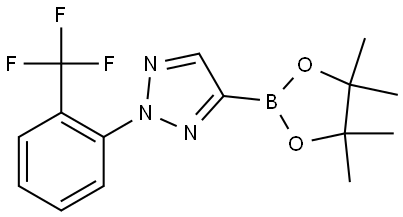 4-(4,4,5,5-tetramethyl-1,3,2-dioxaborolan-2-yl)-2-(2-(trifluoromethyl)phenyl)-2H-1,2,3-triazole Struktur