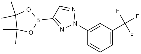 4-(4,4,5,5-tetramethyl-1,3,2-dioxaborolan-2-yl)-2-(3-(trifluoromethyl)phenyl)-2H-1,2,3-triazole Struktur