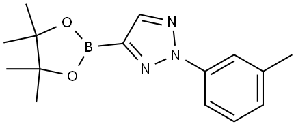 4-(4,4,5,5-tetramethyl-1,3,2-dioxaborolan-2-yl)-2-(m-tolyl)-2H-1,2,3-triazole Struktur