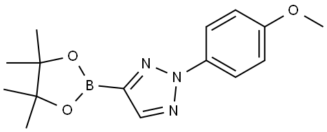 2-(4-methoxyphenyl)-4-(4,4,5,5-tetramethyl-1,3,2-dioxaborolan-2-yl)-2H-1,2,3-triazole Struktur