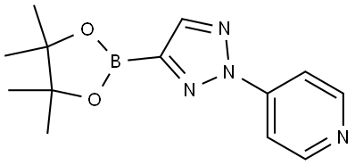 4-(4-(4,4,5,5-tetramethyl-1,3,2-dioxaborolan-2-yl)-2H-1,2,3-triazol-2-yl)pyridine Struktur