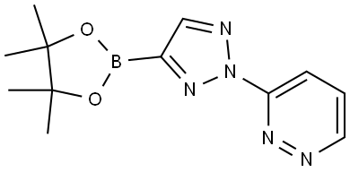 3-(4-(4,4,5,5-tetramethyl-1,3,2-dioxaborolan-2-yl)-2H-1,2,3-triazol-2-yl)pyridazine Struktur