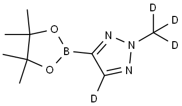 2-(methyl-d3)-4-(4,4,5,5-tetramethyl-1,3,2-dioxaborolan-2-yl)-2H-1,2,3-triazole-5-d Struktur