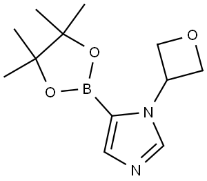 1-(oxetan-3-yl)-5-(4,4,5,5-tetramethyl-1,3,2-dioxaborolan-2-yl)-1H-imidazole Struktur