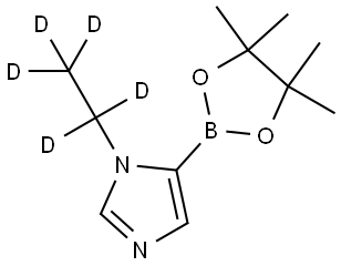 1-(ethyl-d5)-5-(4,4,5,5-tetramethyl-1,3,2-dioxaborolan-2-yl)-1H-imidazole Struktur