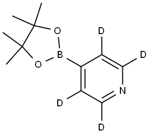 4-(4,4,5,5-tetramethyl-1,3,2-dioxaborolan-2-yl)pyridine-2,3,5,6-d4 Struktur