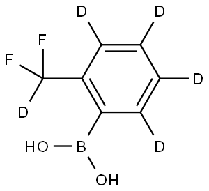 (2-(difluoromethyl-d)phenyl-3,4,5,6-d4)boronic acid Struktur