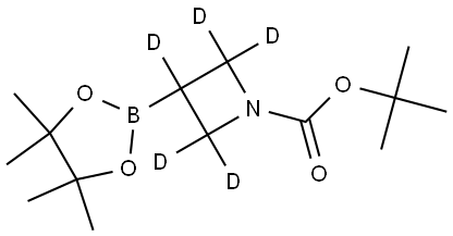 tert-butyl 3-(4,4,5,5-tetramethyl-1,3,2-dioxaborolan-2-yl)azetidine-1-carboxylate-2,2,3,4,4-d5 Struktur