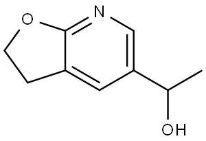 Furo[2,3-b]pyridine-5-methanol, 2,3-dihydro-α-methyl- Struktur