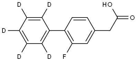 (2-Fluoro-4-biphenyl)acetic acid-d5 Struktur