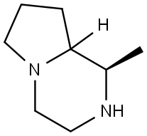 (1R)-Octahydro-1-methylpyrrolo[1,2-a]pyrazine Struktur