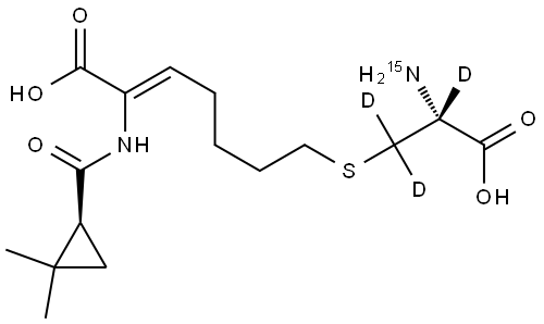 Cilastatin-15N-d3 Struktur