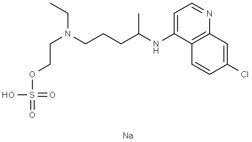 Hydroxychloroquine O-Sulfate Sodium Salt Struktur