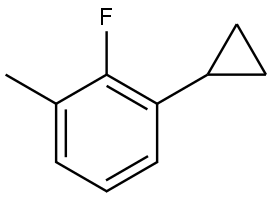 1-Cyclopropyl-2-fluoro-3-methylbenzene Struktur