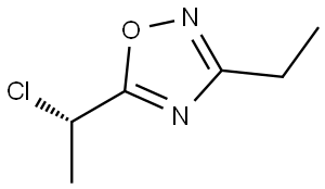 (S)-5-(1-chloroethyl)-3-ethyl-1,2,4-oxadiazole Struktur