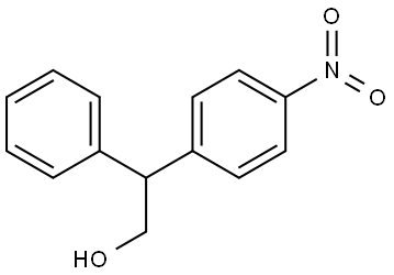 2-(4-nitrophenyl)-2-phenylethan-1-ol Struktur