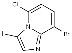 8-Bromo-5-chloro-3-iodo-imidazo[1,2-a]pyridine Struktur