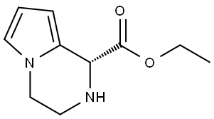 Ethyl (1R)-1,2,3,4-tetrahydropyrrolo[1,2-a]pyrazine-1-carboxylate Struktur