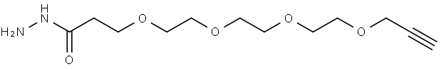 Propargyl-PEG4-hydrazide Struktur