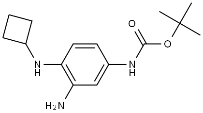 tert-Butyl (3-amino-4-(cyclobutylamino)phenyl)carbamate Struktur