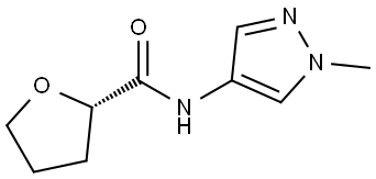 (S)-N-(1-methyl-1H-pyrazol-4-yl)tetrahydrofuran-2-carboxamide Struktur