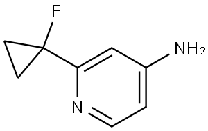 4-Pyridinamine, 2-(1-fluorocyclopropyl)- Struktur