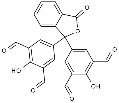 1,3-Benzenedicarboxaldehyde, 5,5′-(3-oxo-1(3H)-isobenzofuranylidene)bis[2-hydroxy- Struktur