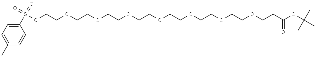 Tos-PEG8-COOtBu Struktur