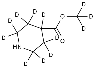 methyl-d3 piperidine-4-carboxylate-2,2,3,3,4,5,5,6,6-d9 Struktur