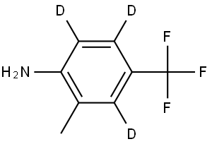 2-methyl-4-(trifluoromethyl)benzen-3,5,6-d3-amine Struktur