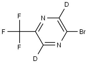 2-bromo-5-(trifluoromethyl)pyrazine-3,6-d2 Struktur