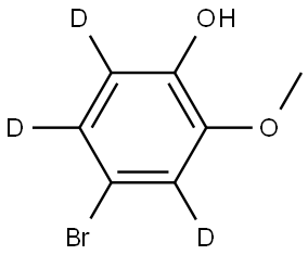 4-bromo-2-methoxyphen-3,5,6-d3-ol Struktur