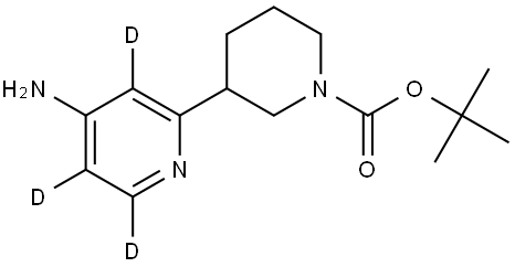 tert-butyl 3-(4-aminopyridin-2-yl-3,5,6-d3)piperidine-1-carboxylate Struktur