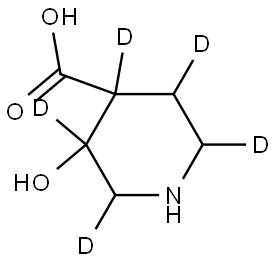 3-hydroxypiperidine-4-carboxylic-2,3,4,5,6-d5 acid Structure