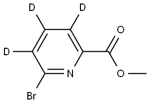 methyl 6-bromopicolinate-3,4,5-d3 Struktur