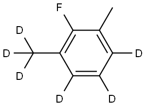 2-fluoro-1-methyl-3-(methyl-d3)benzene-4,5,6-d3 Struktur