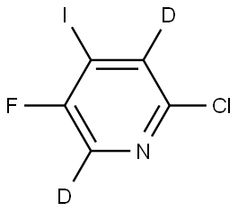 2-chloro-5-fluoro-4-iodopyridine-3,6-d2 Struktur