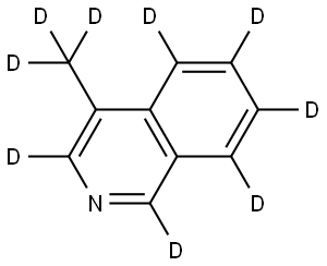 4-(methyl-d3)isoquinoline-1,3,5,6,7,8-d6 Struktur