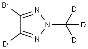 4-bromo-2-(methyl-d3)-2H-1,2,3-triazole-5-d Struktur