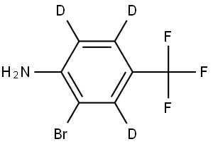 2-bromo-4-(trifluoromethyl)benzen-3,5,6-d3-amine Struktur