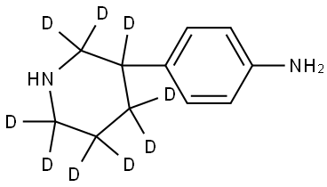 4-(piperidin-3-yl-2,2,3,4,4,5,5,6,6-d9)aniline Struktur